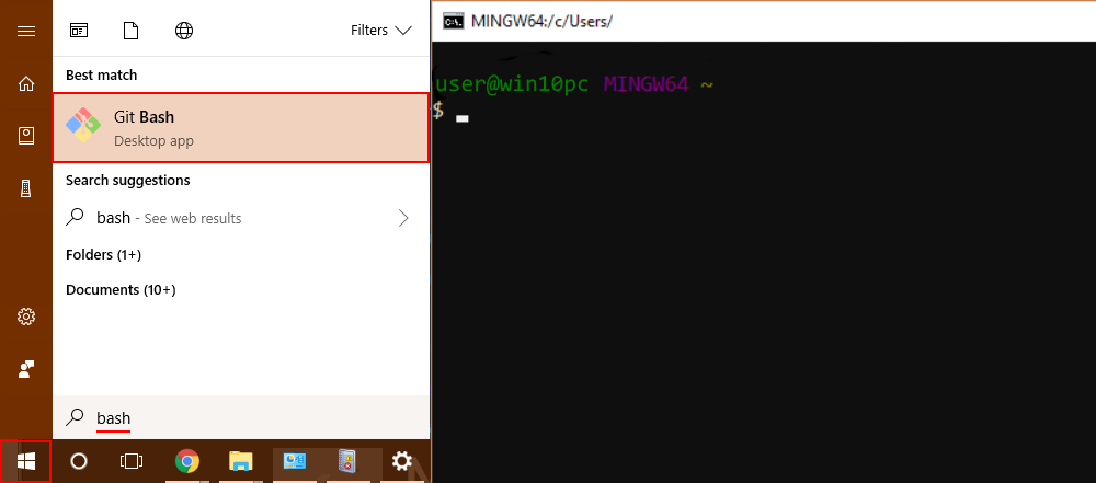 GIT Bash Menu
